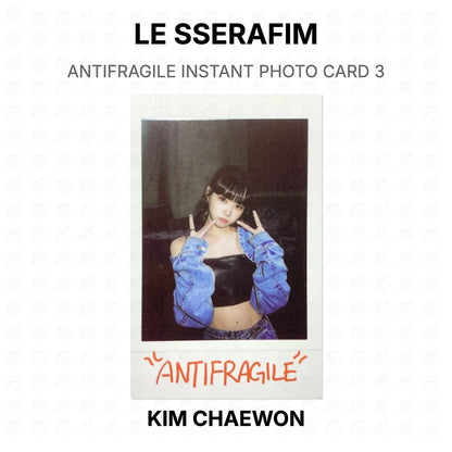 LE SSERAFIM ANTIFRAGILE INSTANT PHOTO CARD 3 Official Photocard