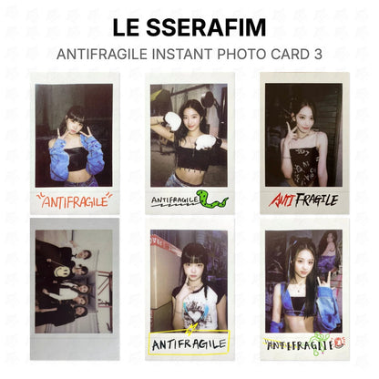 LE SSERAFIM ANTIFRAGILE INSTANT PHOTO CARD 3 Official Photocard