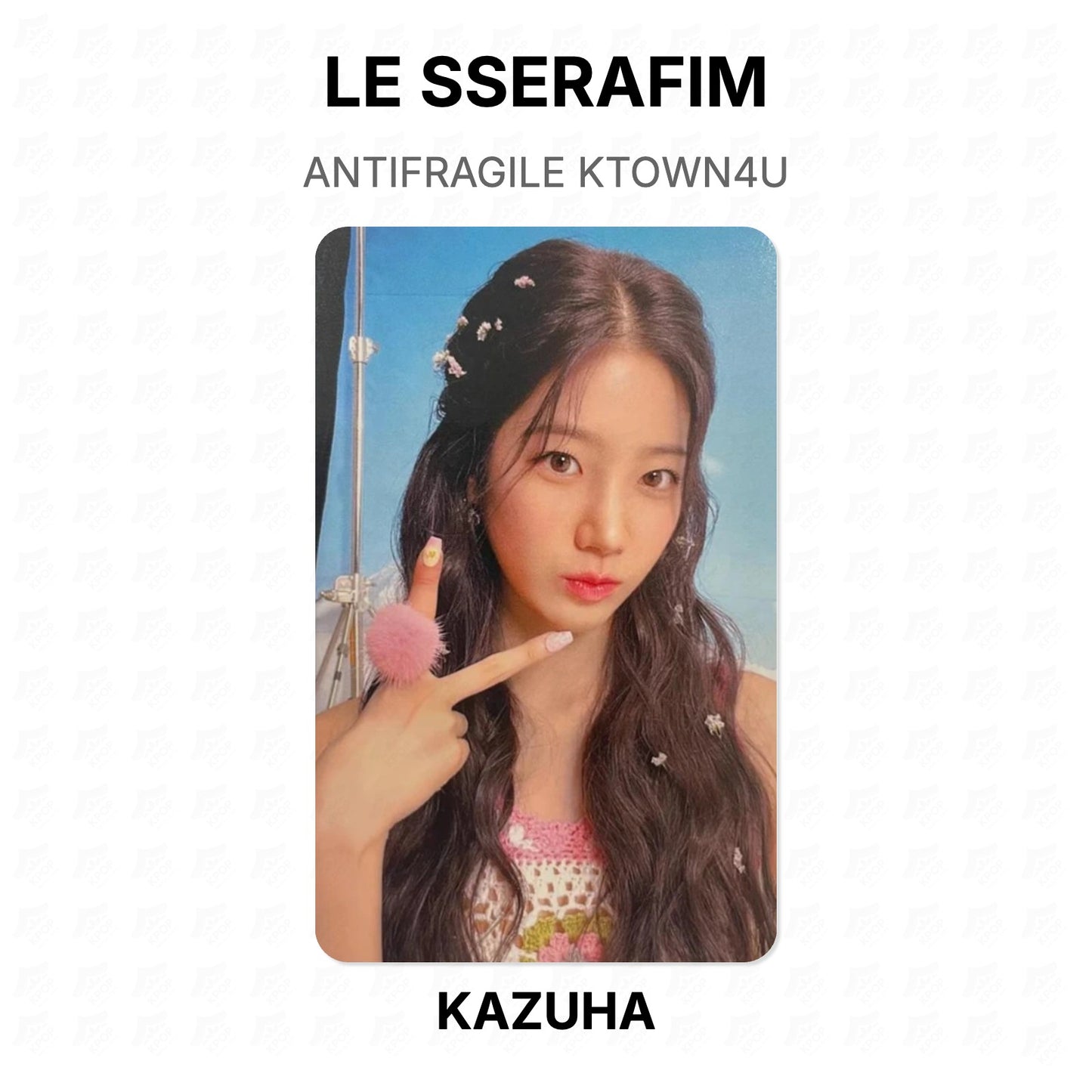 LE SSERAFIM ANTIFRAGILE KTOWN4U Official Photocard