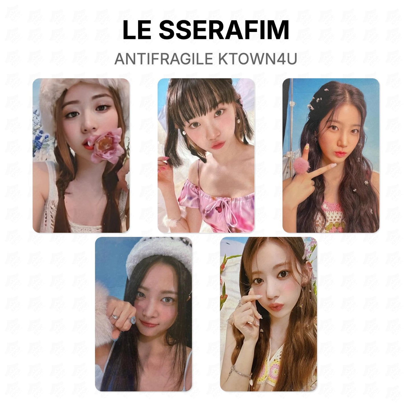 LE SSERAFIM ANTIFRAGILE KTOWN4U Official Photocard