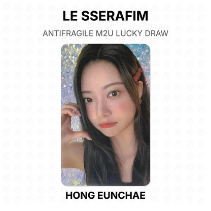 LE SSERAFIM ANTIFRAGILE M2U LUCKY DRAW Official Photocard