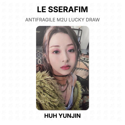 LE SSERAFIM ANTIFRAGILE M2U LUCKY DRAW Official Photocard