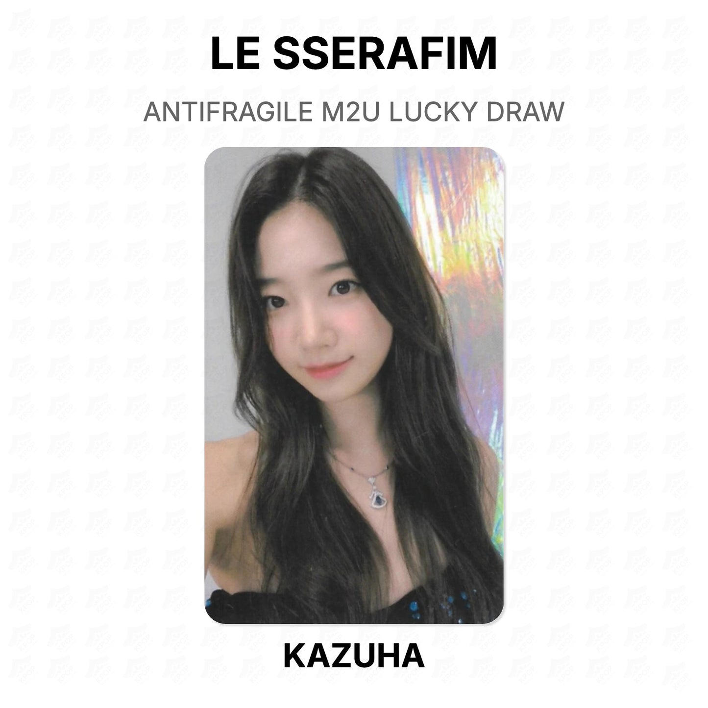 LE SSERAFIM ANTIFRAGILE M2U LUCKY DRAW Official Photocard