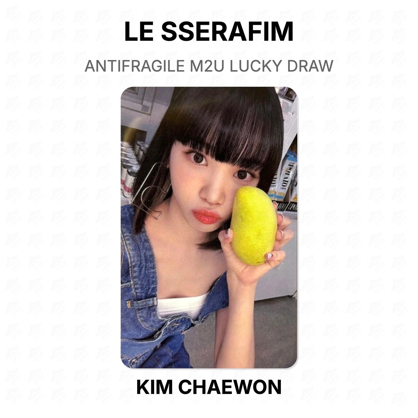 LE SSERAFIM ANTIFRAGILE M2U LUCKY DRAW Official Photocard
