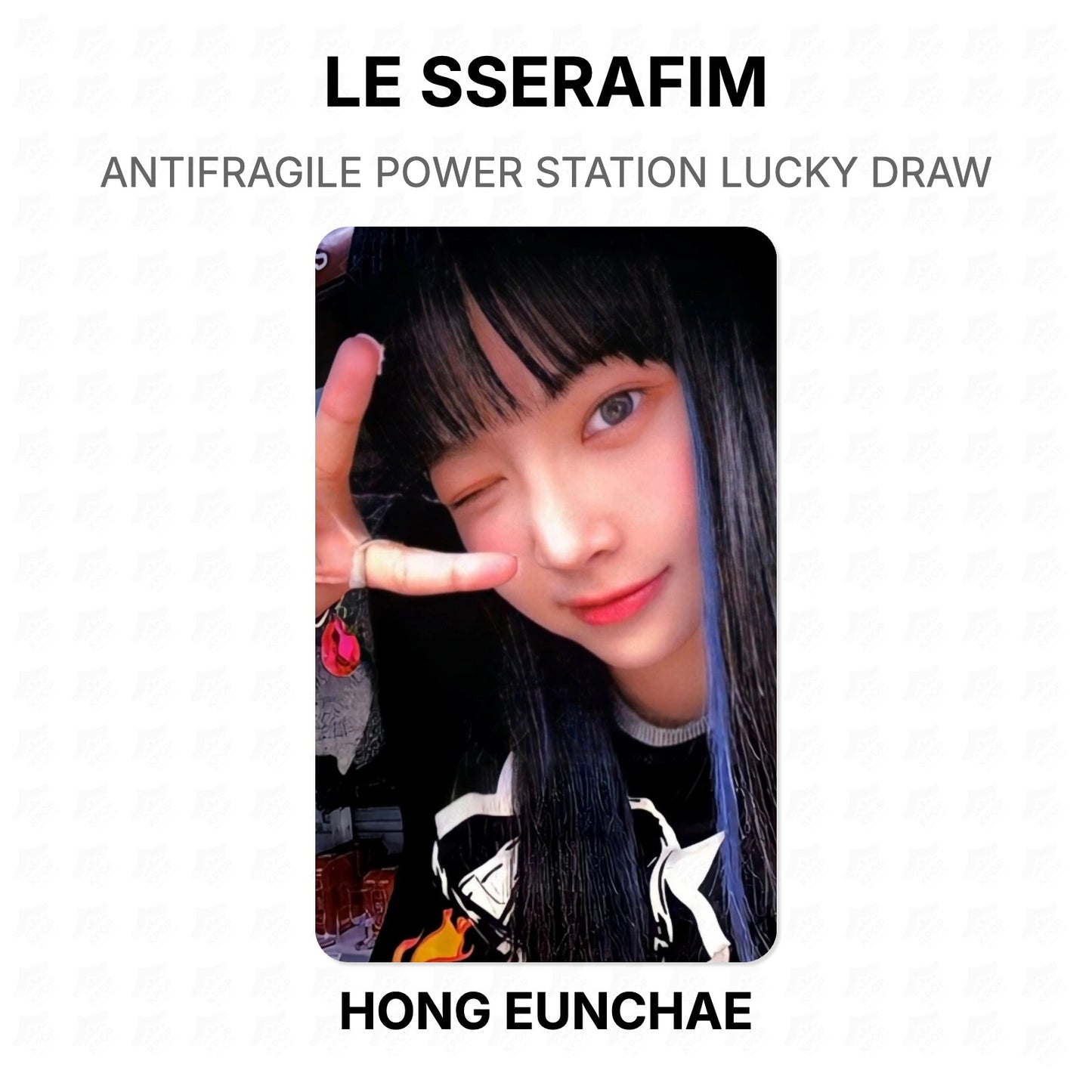 LE SSERAFIM ANTIFRAGILE POWER STATION LUCKY DRAW Official Photocard