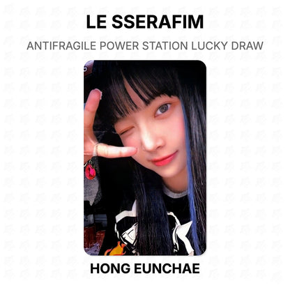 LE SSERAFIM ANTIFRAGILE POWER STATION LUCKY DRAW Official Photocard