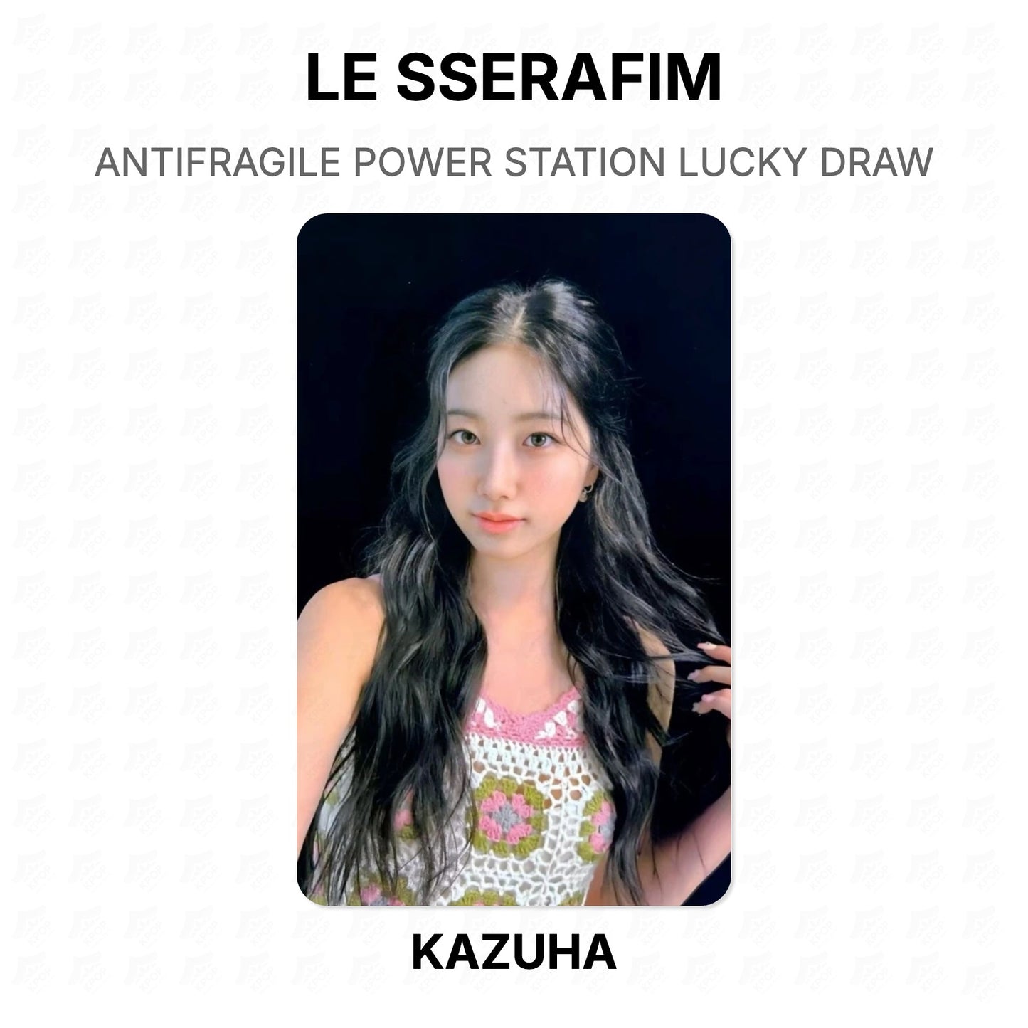 LE SSERAFIM ANTIFRAGILE POWER STATION LUCKY DRAW Official Photocard