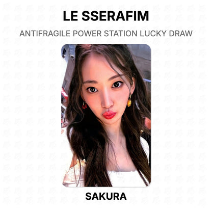 LE SSERAFIM ANTIFRAGILE POWER STATION LUCKY DRAW Official Photocard