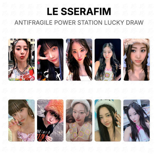 LE SSERAFIM ANTIFRAGILE POWER STATION LUCKY DRAW Official Photocard
