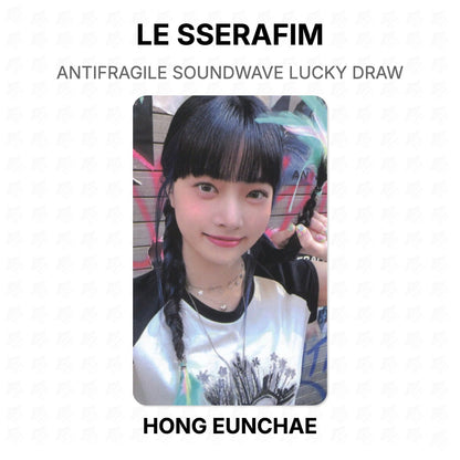 LE SSERAFIM ANTIFRAGILE SOUNDWAVE LUCKY DRAW Official Photocard