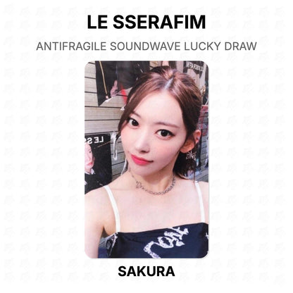 LE SSERAFIM ANTIFRAGILE SOUNDWAVE LUCKY DRAW Official Photocard