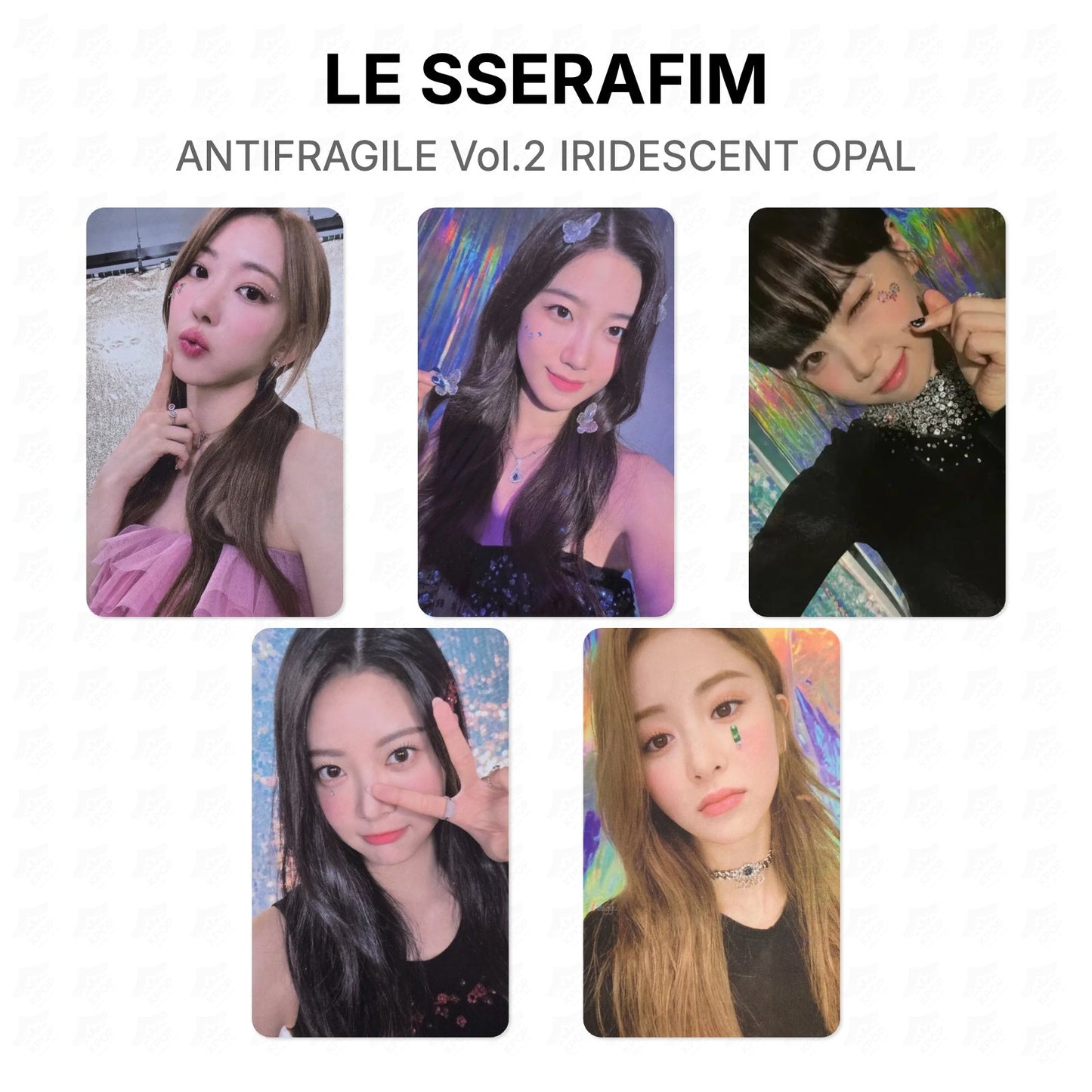 LE SSERAFIM ANTIFRAGILE Vol.2 IRIDESCENT OPAL Official Photocard