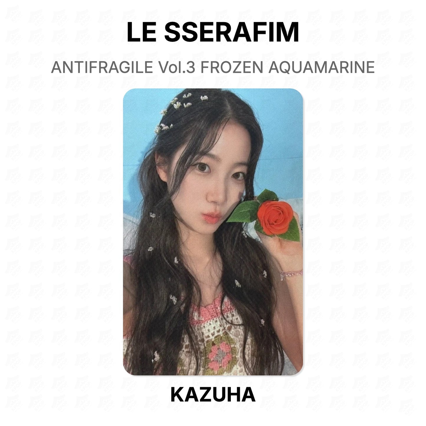 LE SSERAFIM ANTIFRAGILE Vol.3 FROZEN AQUAMARINE Official Photocard