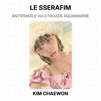 LE SSERAFIM ANTIFRAGILE Vol.3 FROZEN AQUAMARINE Official Photocard