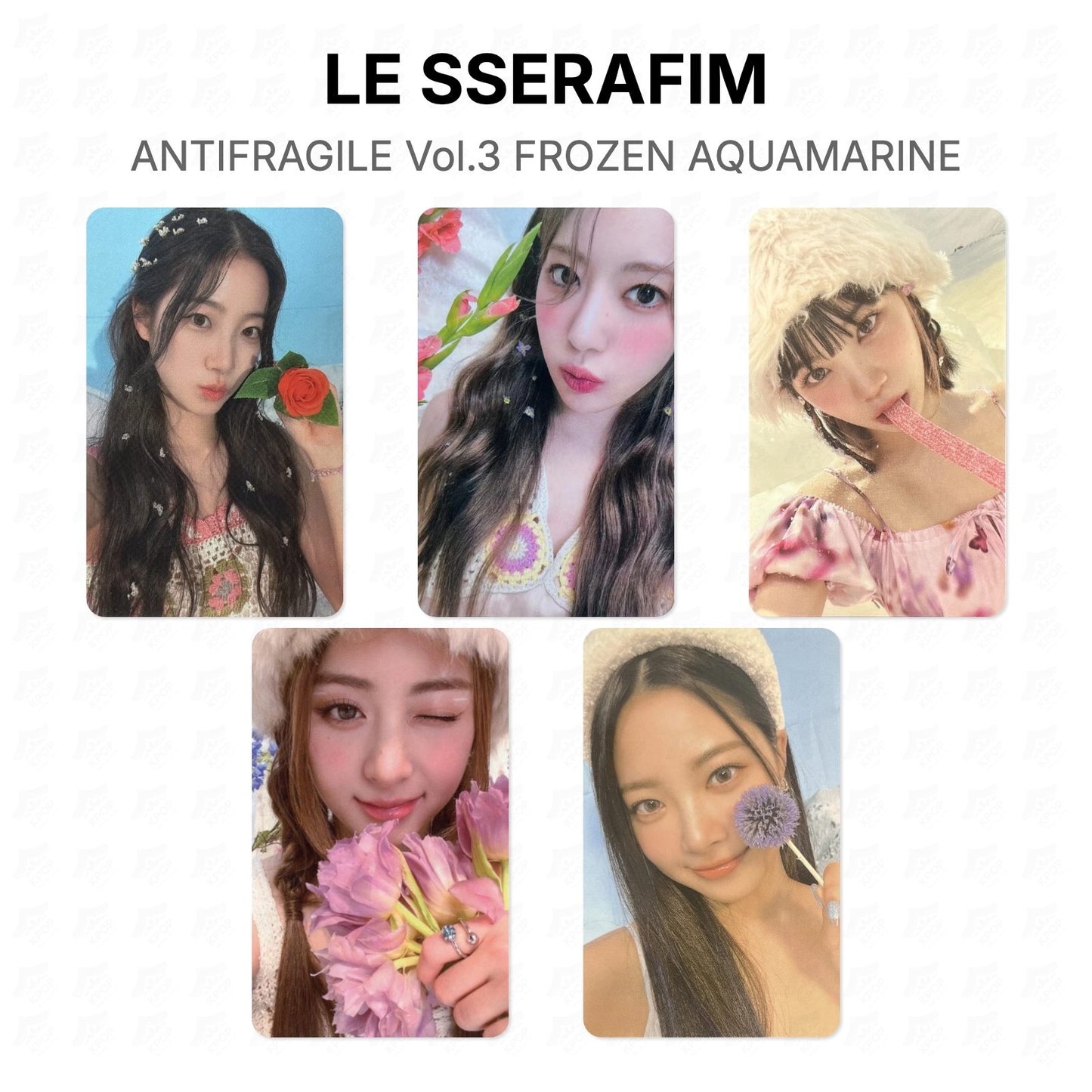 LE SSERAFIM ANTIFRAGILE Vol.3 FROZEN AQUAMARINE Official Photocard