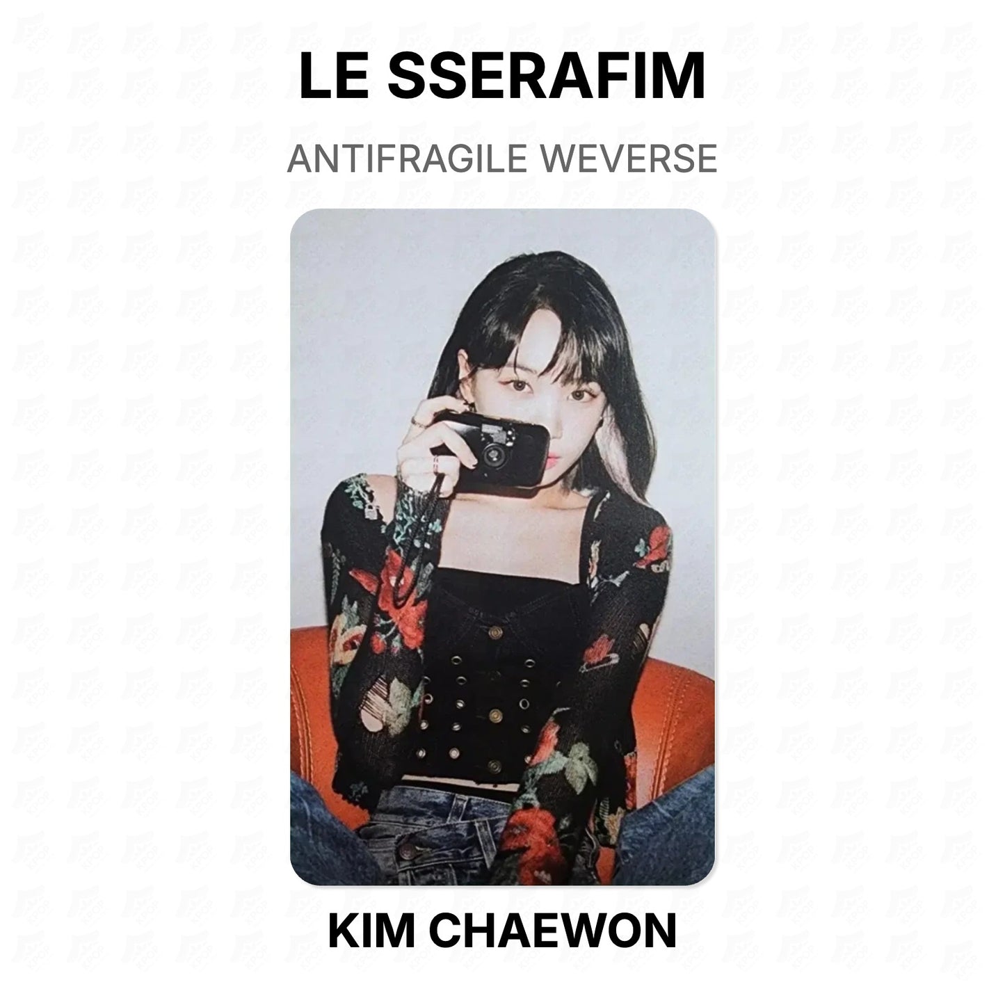 LE SSERAFIM ANTIFRAGILE WEVERSE Official Photocard