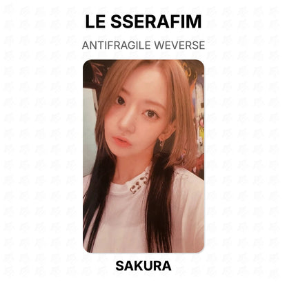 LE SSERAFIM ANTIFRAGILE WEVERSE Official Photocard