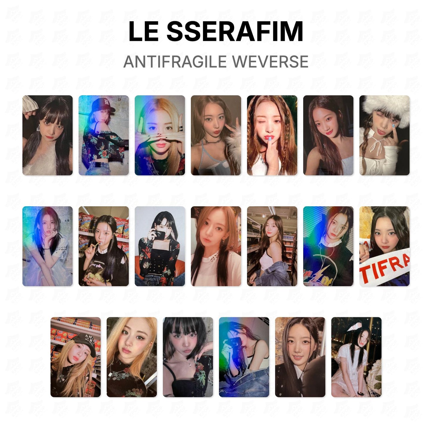 LE SSERAFIM ANTIFRAGILE WEVERSE Official Photocard