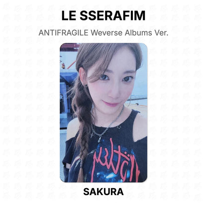 LE SSERAFIM ANTIFRAGILE Weverse Albums Ver. Official Photocard