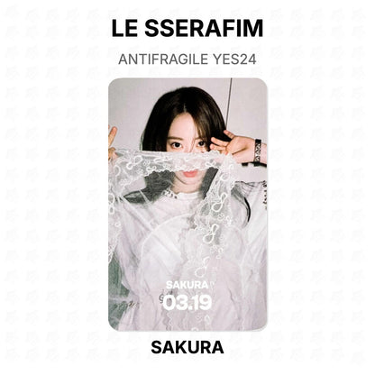 LE SSERAFIM ANTIFRAGILE YES24 Official Photocard