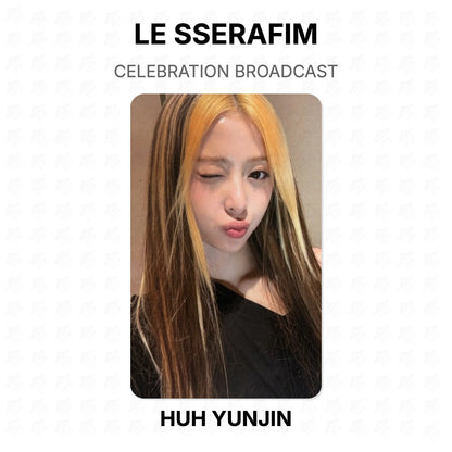 LE SSERAFIM CELEBRATION BROADCAST Official Photocard