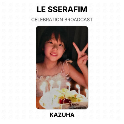 LE SSERAFIM CELEBRATION BROADCAST Official Photocard