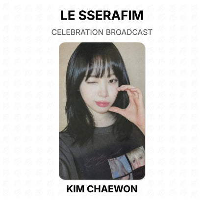 LE SSERAFIM CELEBRATION BROADCAST Official Photocard