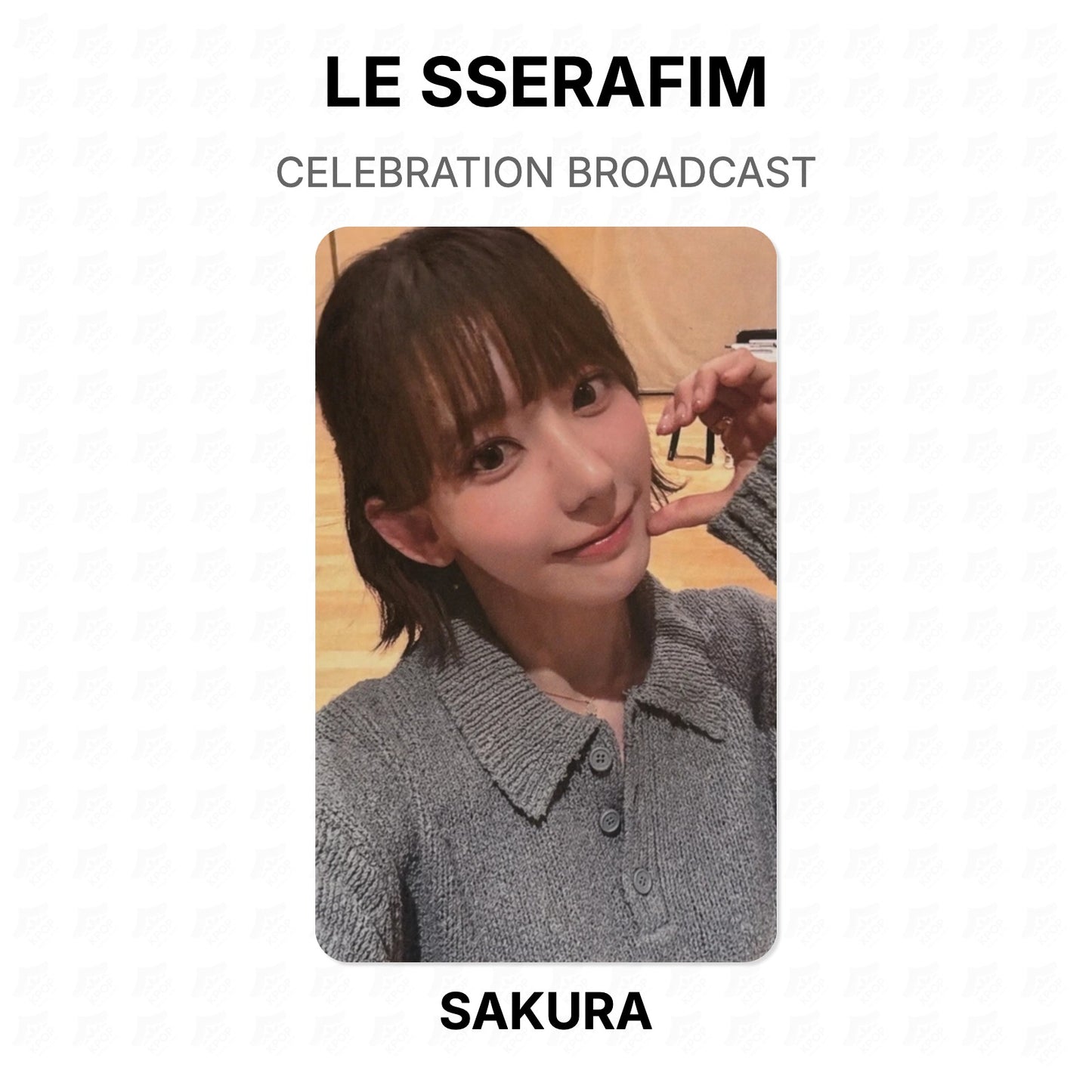 LE SSERAFIM CELEBRATION BROADCAST Official Photocard