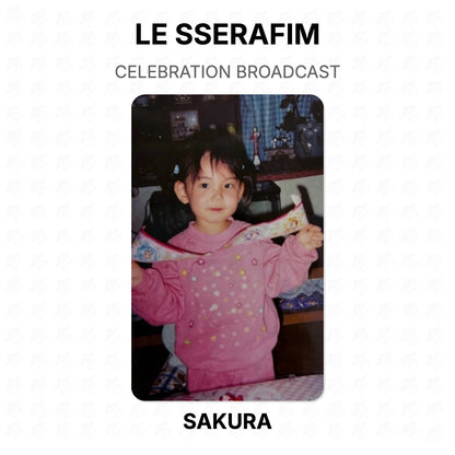 LE SSERAFIM CELEBRATION BROADCAST Official Photocard