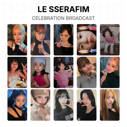 LE SSERAFIM CELEBRATION BROADCAST Official Photocard