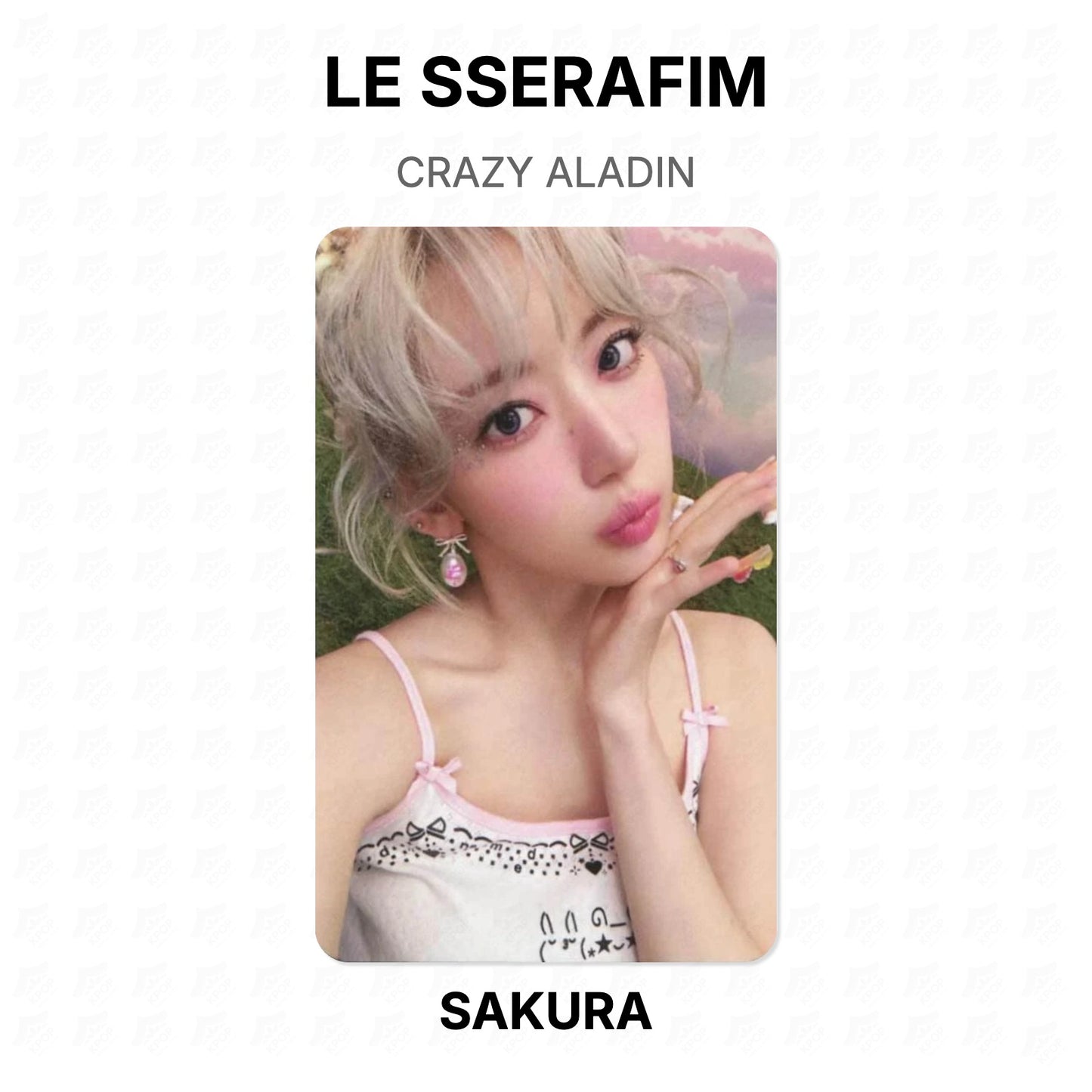 LE SSERAFIM CRAZY ALADIN Official Photocard