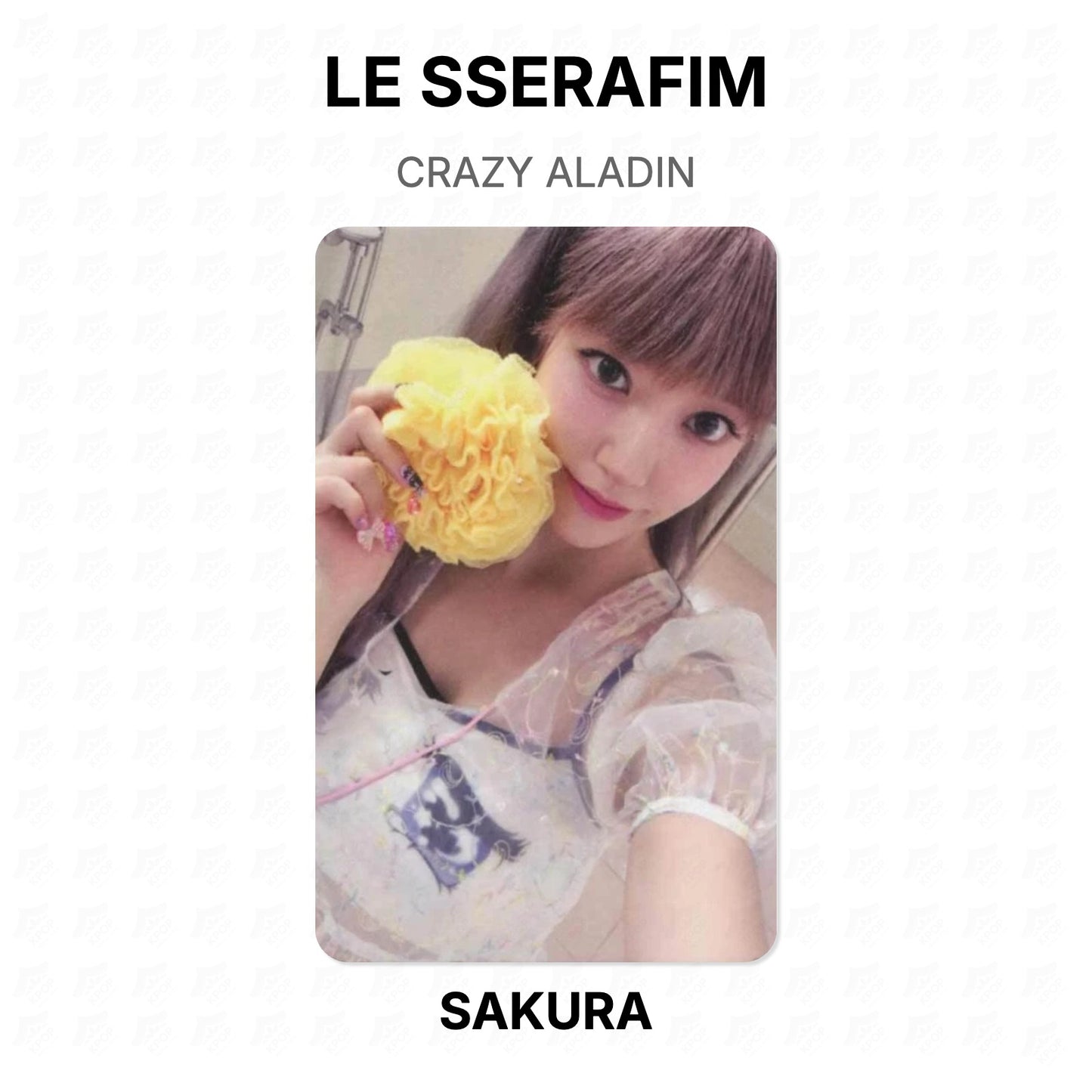 LE SSERAFIM CRAZY ALADIN Official Photocard