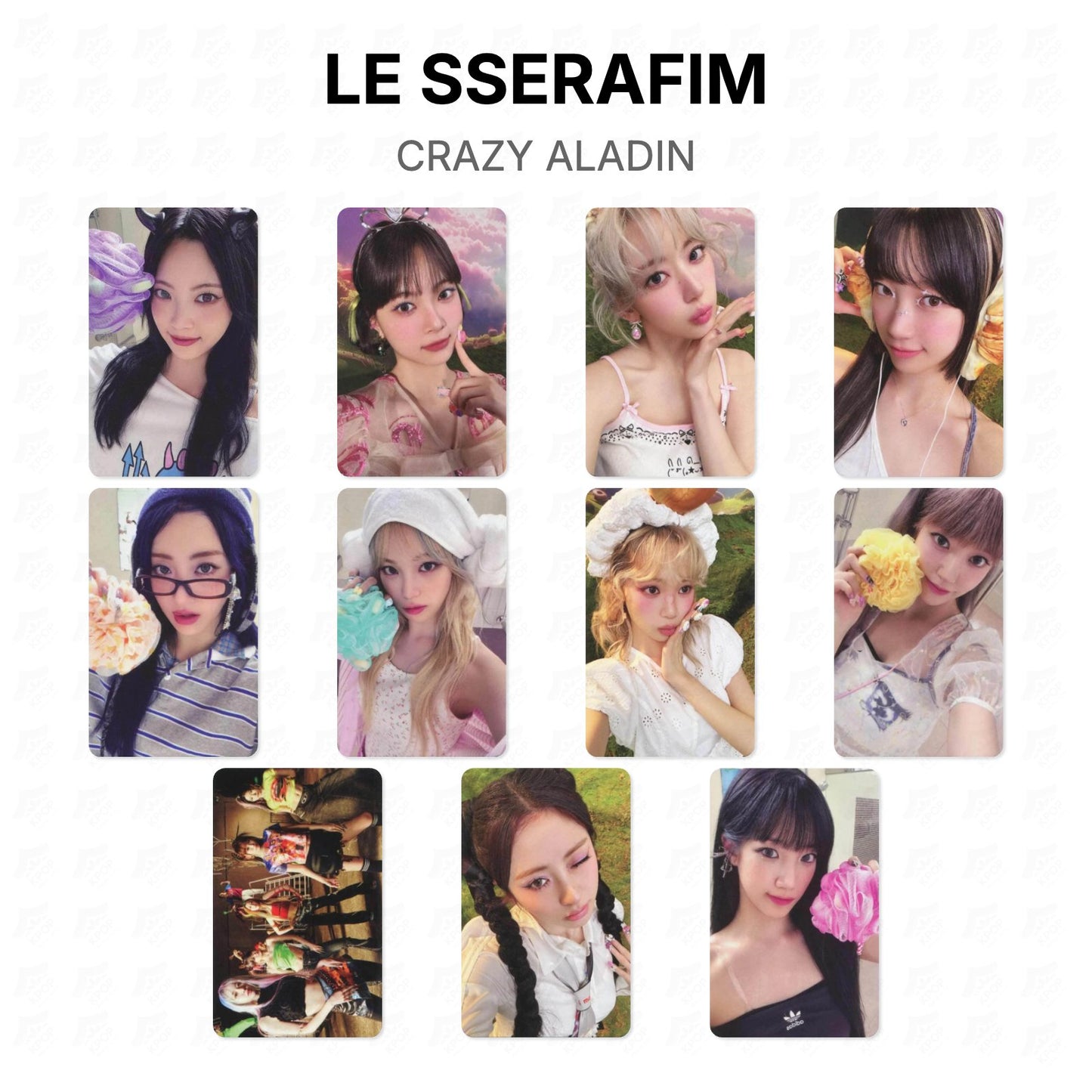 LE SSERAFIM CRAZY ALADIN Official Photocard