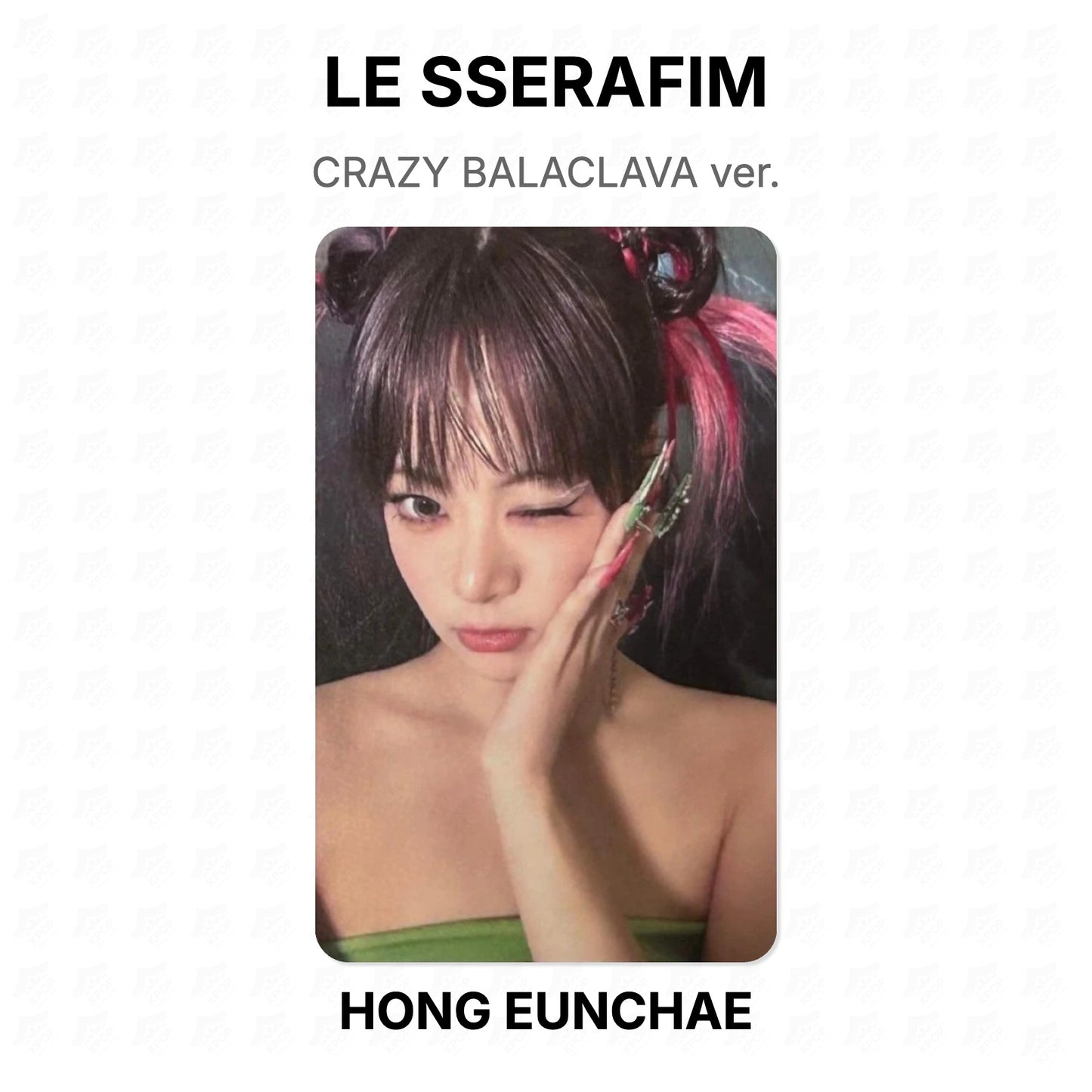 LE SSERAFIM CRAZY BALACLAVA ver. Official Photocard