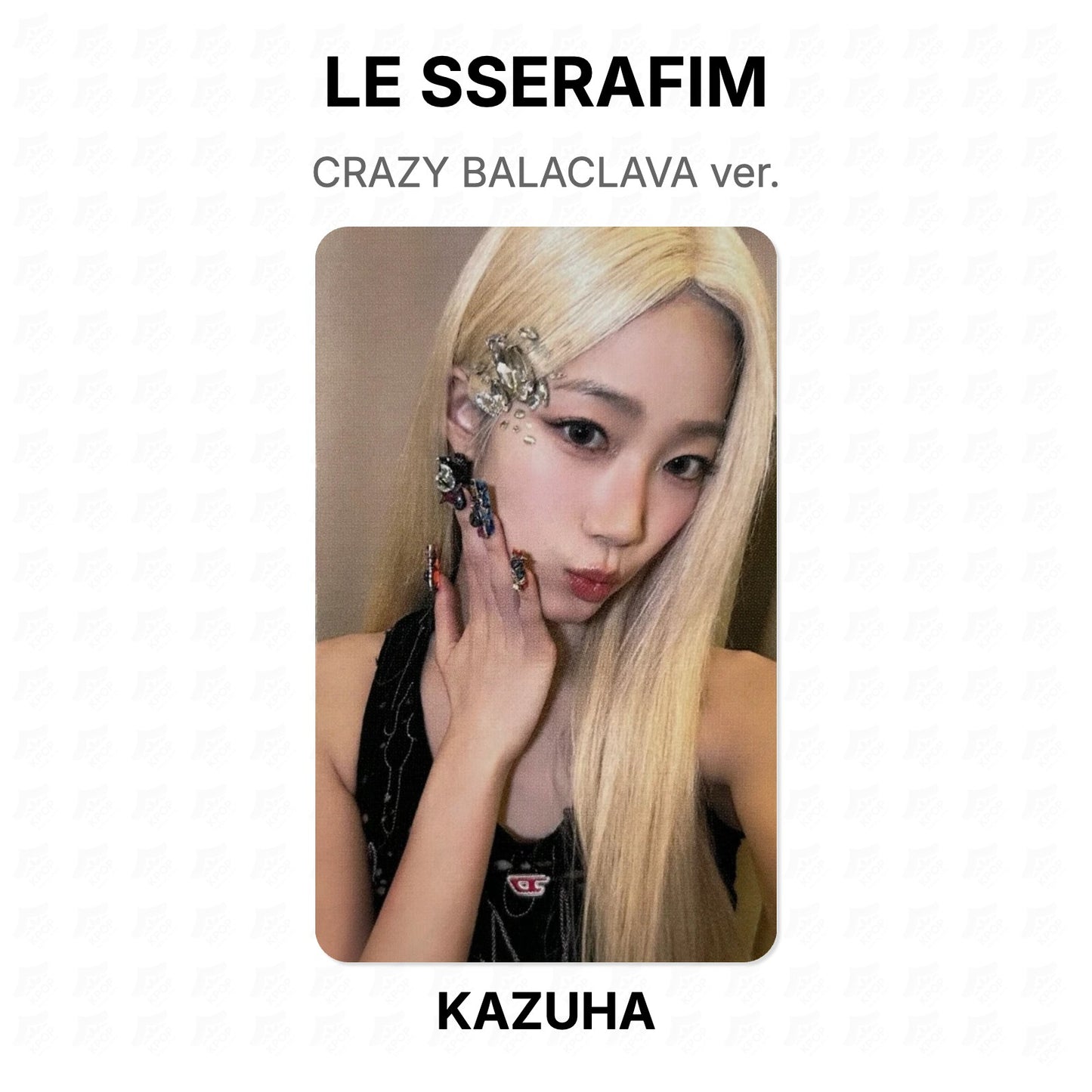 LE SSERAFIM CRAZY BALACLAVA ver. Official Photocard