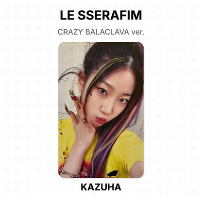 LE SSERAFIM CRAZY BALACLAVA ver. Official Photocard