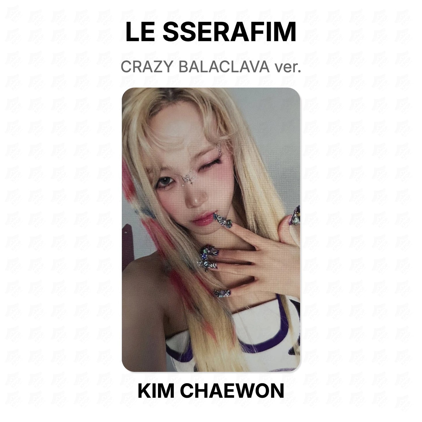 LE SSERAFIM CRAZY BALACLAVA ver. Official Photocard