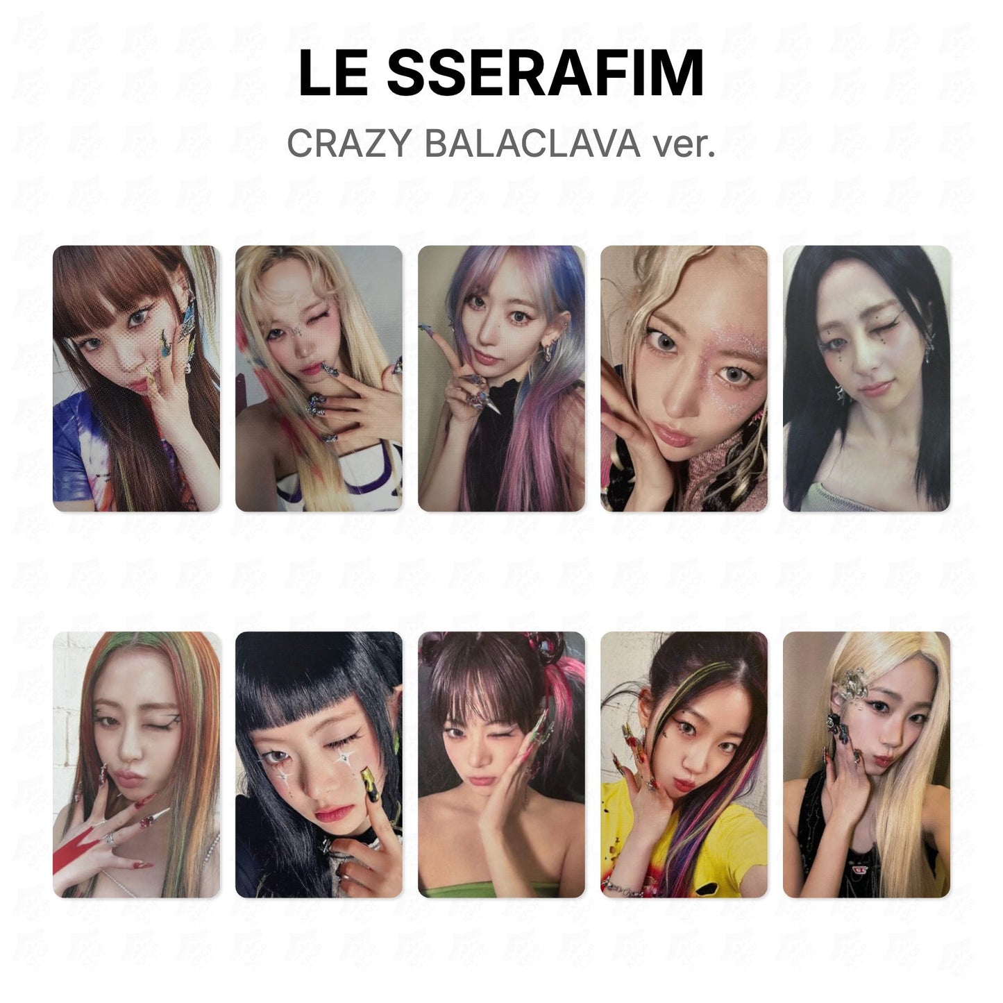LE SSERAFIM CRAZY BALACLAVA ver. Official Photocard