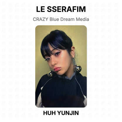 LE SSERAFIM CRAZY Blue Dream Media Official Photocard