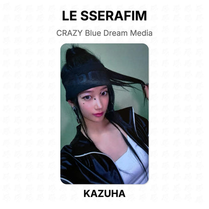 LE SSERAFIM CRAZY Blue Dream Media Official Photocard