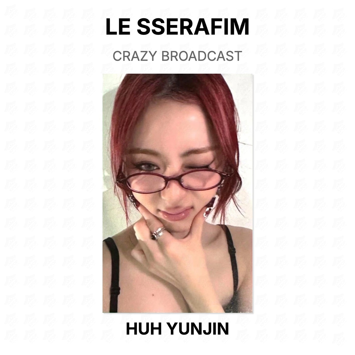 LE SSERAFIM CRAZY BROADCAST Official Photocard