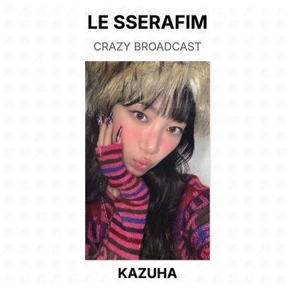 LE SSERAFIM CRAZY BROADCAST Official Photocard