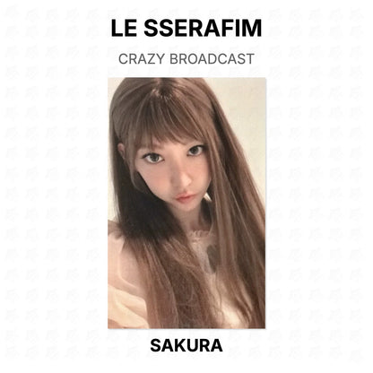 LE SSERAFIM CRAZY BROADCAST Official Photocard