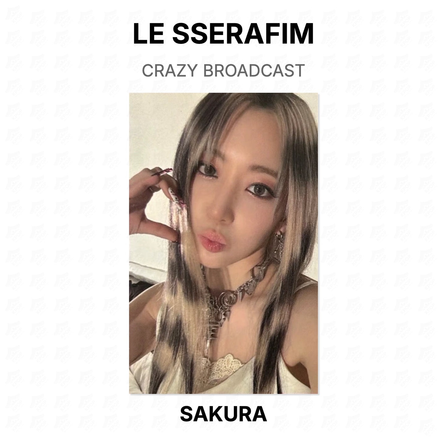 LE SSERAFIM CRAZY BROADCAST Official Photocard