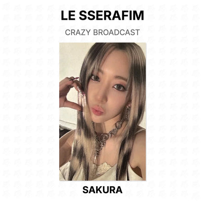 LE SSERAFIM CRAZY BROADCAST Official Photocard