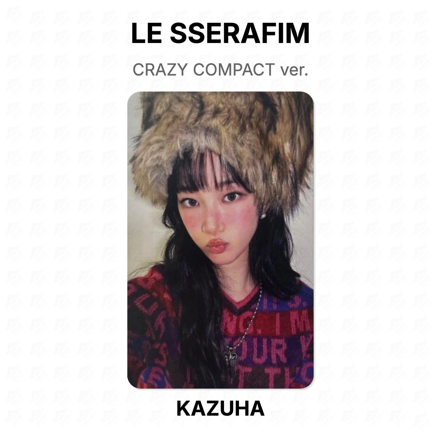LE SSERAFIM CRAZY COMPACT ver. Official Photocard