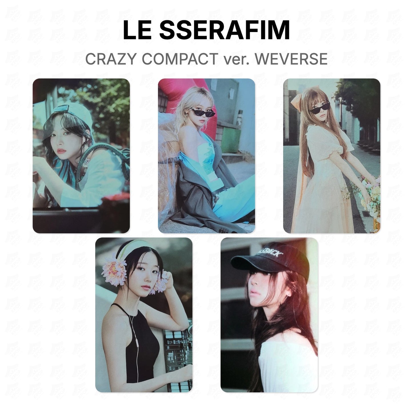 LE SSERAFIM CRAZY COMPACT ver. WEVERSE Official Photocard