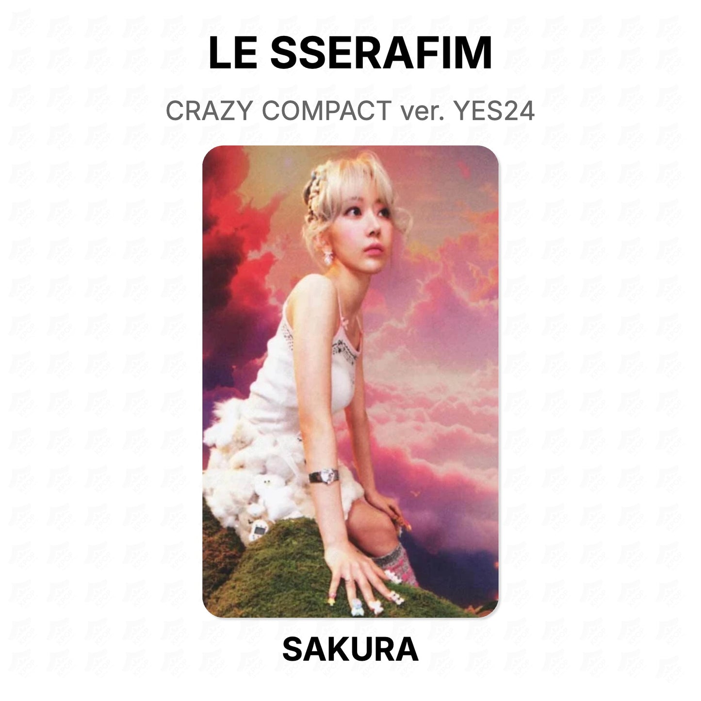 LE SSERAFIM CRAZY COMPACT ver. YES24 Official Photocard