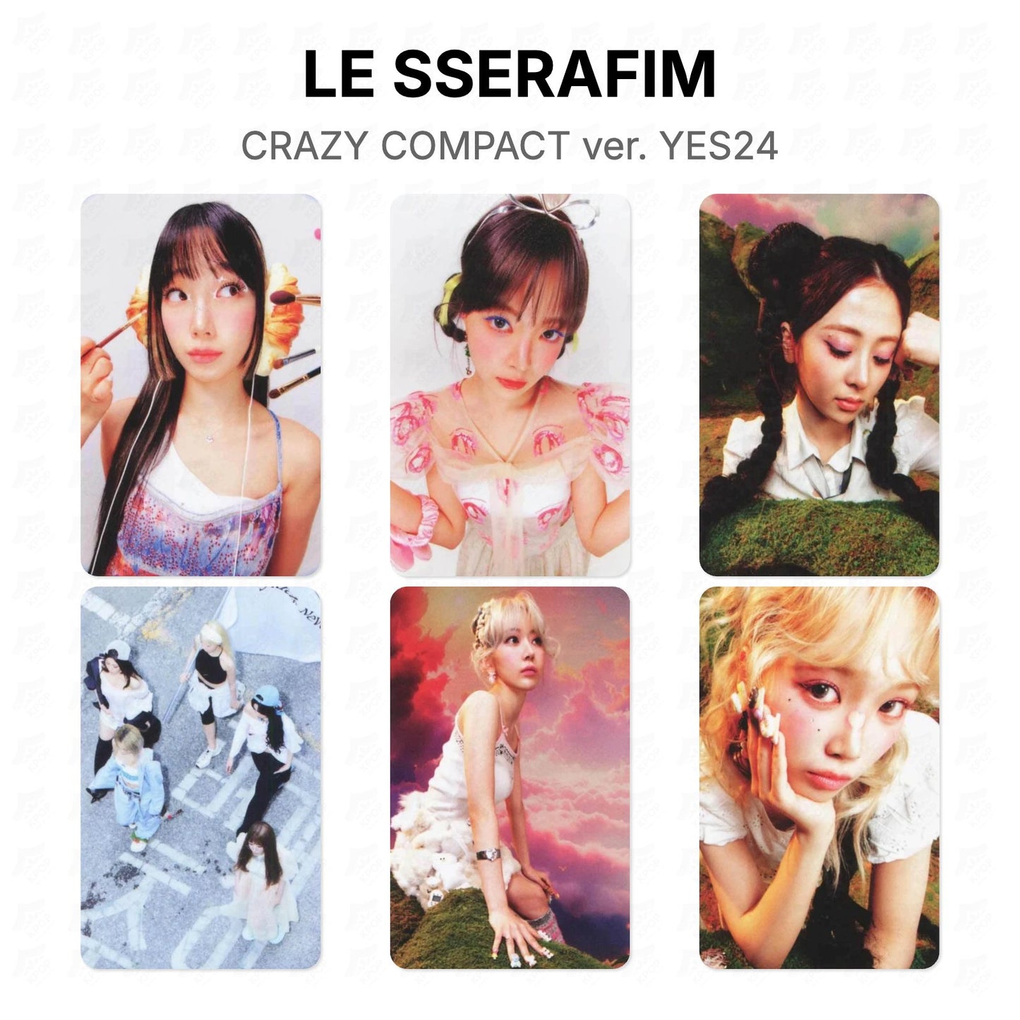 LE SSERAFIM CRAZY COMPACT ver. YES24 Official Photocard