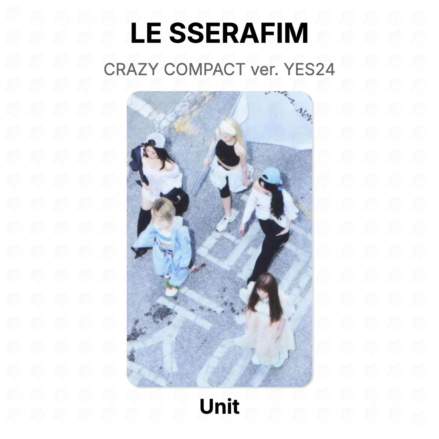LE SSERAFIM CRAZY COMPACT ver. YES24 Official Photocard